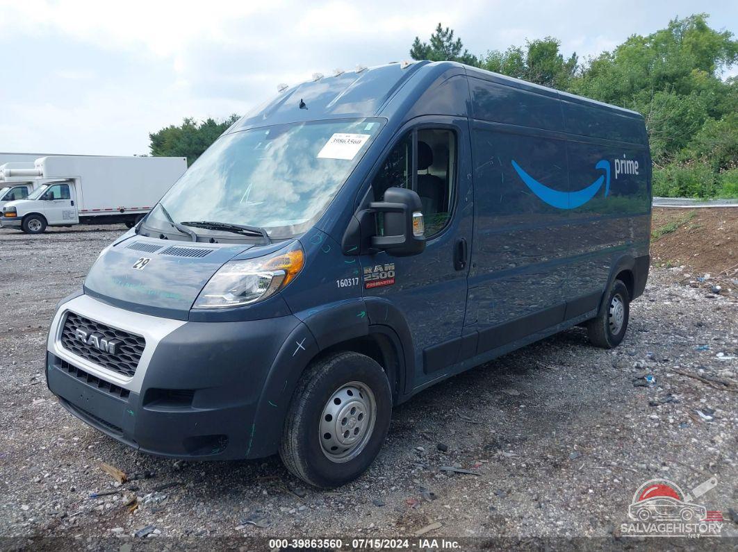 3C6TRVDG1KE520796 2019 RAM PROMASTER 2500 photo no. 2