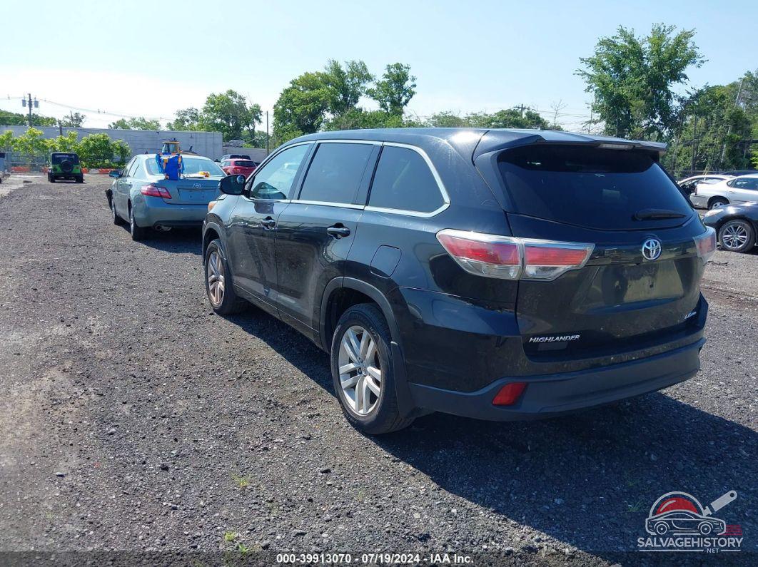 5TDBKRFH8FS194044 2015 TOYOTA HIGHLANDER photo no. 3