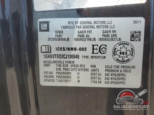 1GKKVTED2CJ136849 2012 GMC ACADIA DEN photo no. 13