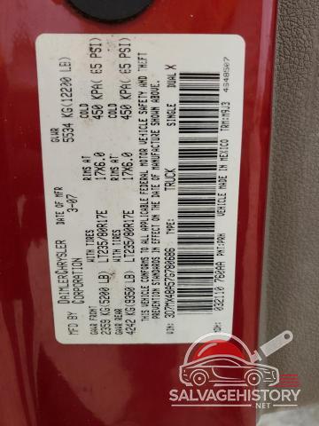 3D7MX48A57G780686 2007 DODGE RAM 3500 photo no. 12