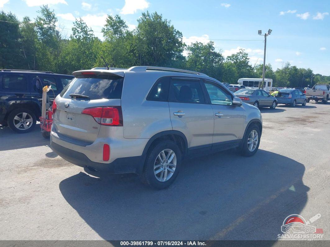 5XYKTDA6XEG448595 2014 KIA SORENTO photo no. 4