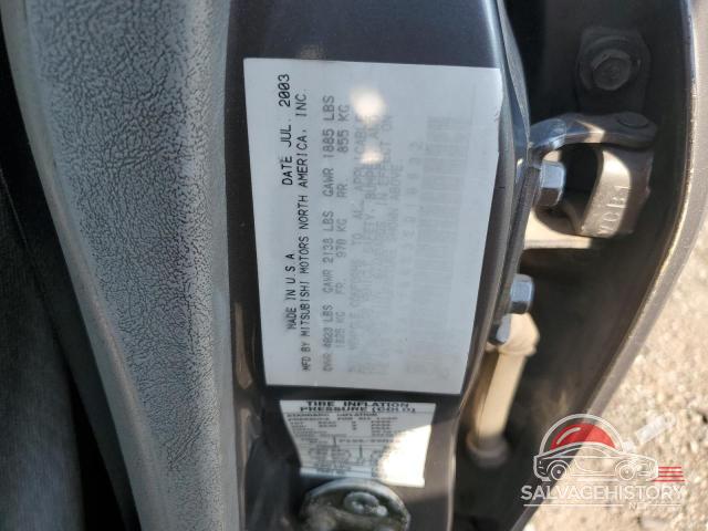 4A3AA46G63E210832 2003 MITSUBISHI GALANT photo no. 12