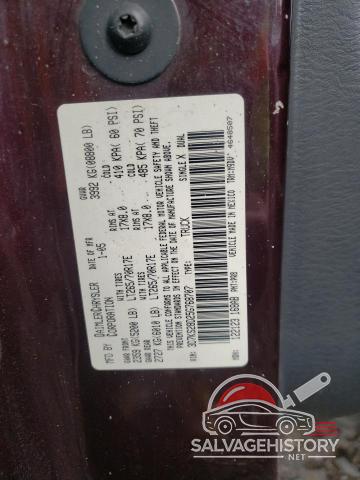 3D7KS28D25G768707 2005 DODGE RAM 2500 photo no. 12
