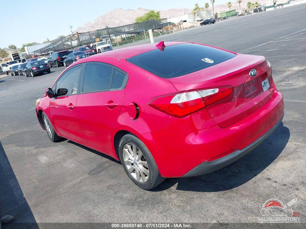 KNAFX4A62E5097886 2014 KIA FORTE photo no. 3