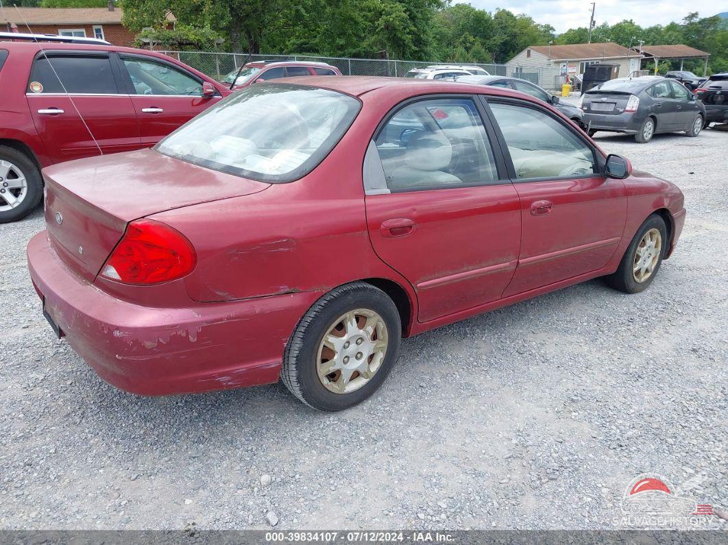 KNAFB121335272319 2003 KIA SPECTRA photo no. 4