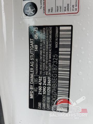 WDDGJ7HB8EG187325 2014 MERCEDES-BENZ C-CLASS photo no. 13