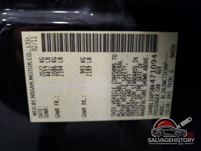 1N4BL2AP5BN471094 2011 NISSAN ALTIMA photo no. 12