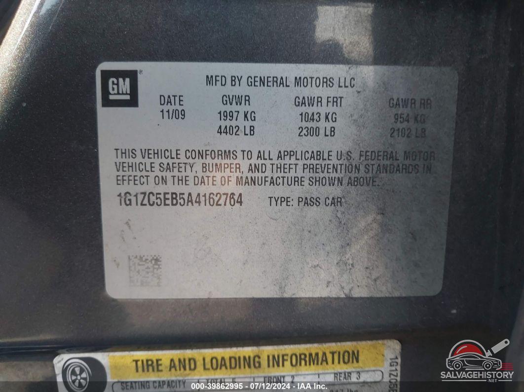 1G1ZC5EB5A4162764 2010 CHEVROLET MALIBU photo no. 9
