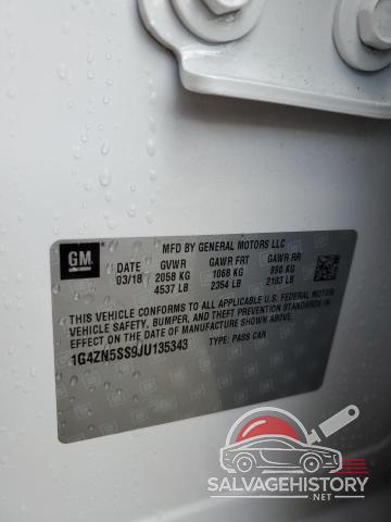 1G4ZN5SS9JU135343 2018 BUICK LACROSSE photo no. 12