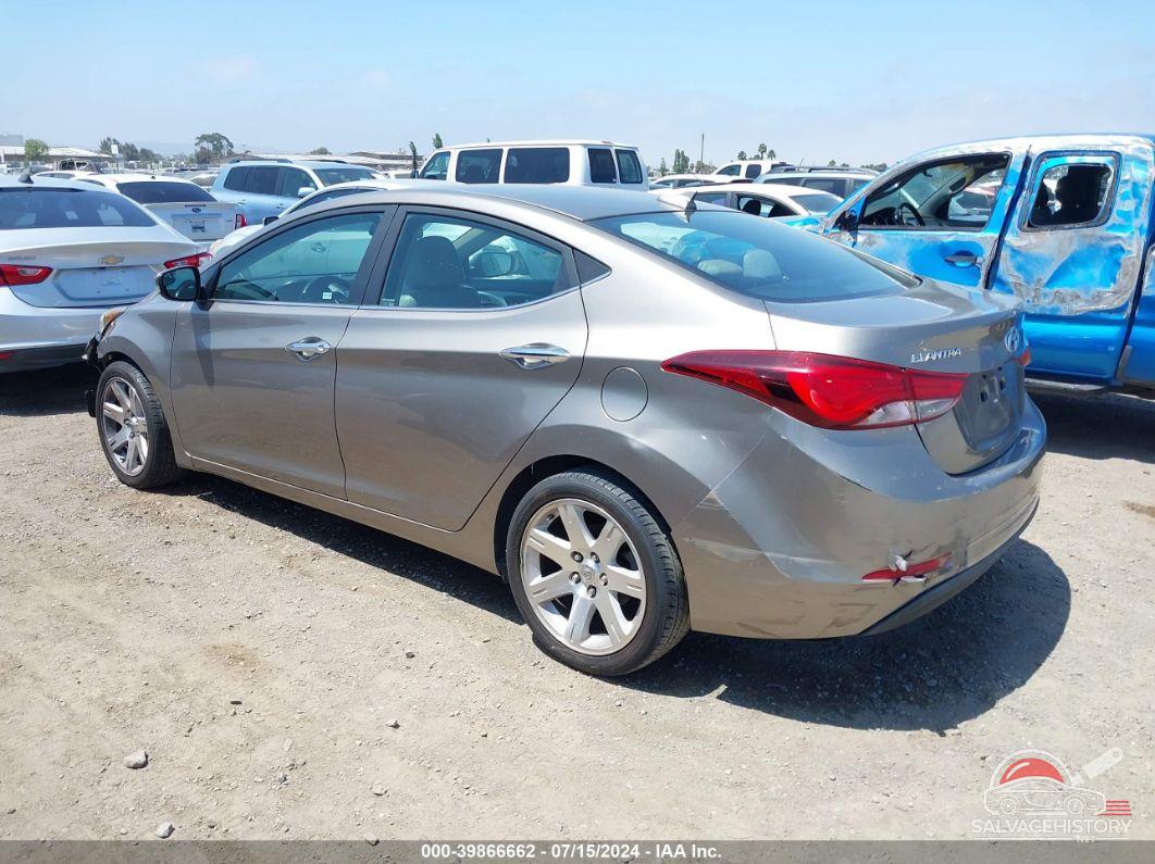 5NPDH4AE3EH465877 2014 HYUNDAI ELANTRA photo no. 3