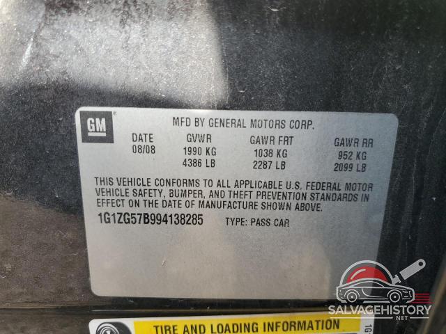 1G1ZG57B994138285 2009 CHEVROLET MALIBU photo no. 12