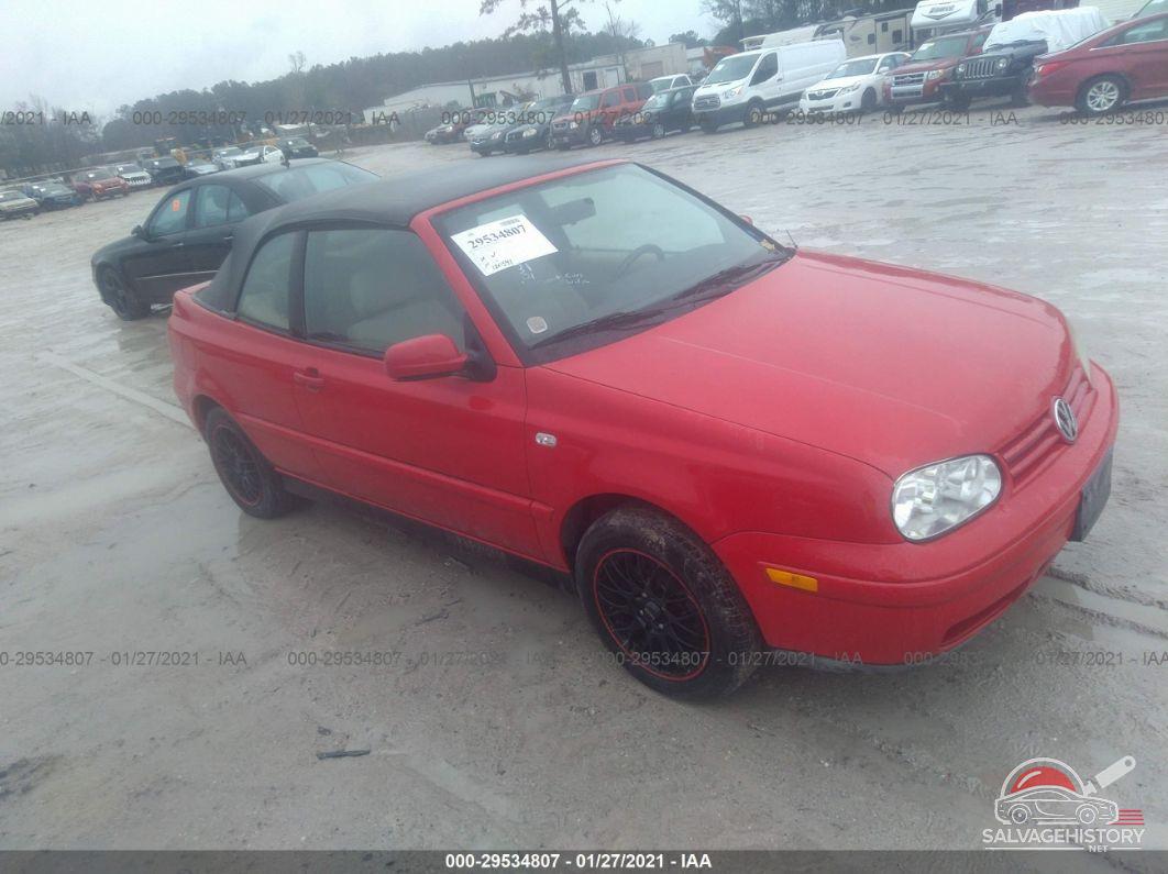 3VWBC21V21M809906 2001 VOLKSWAGEN CABRIO photo no. 2