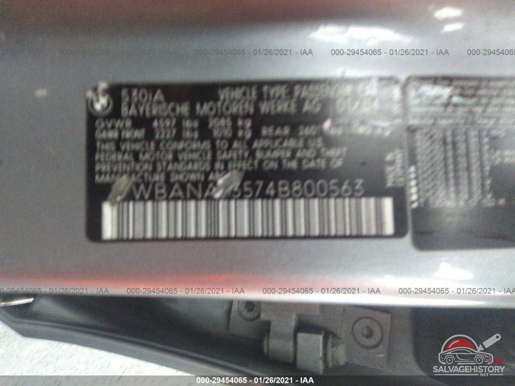 WBANA73574B800563 2004 BMW 5 SERIES/5-SERIES photo no. 9