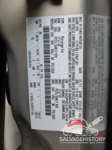 1FADP5CU3FL107419 2015 FORD CMAX photo no. 12