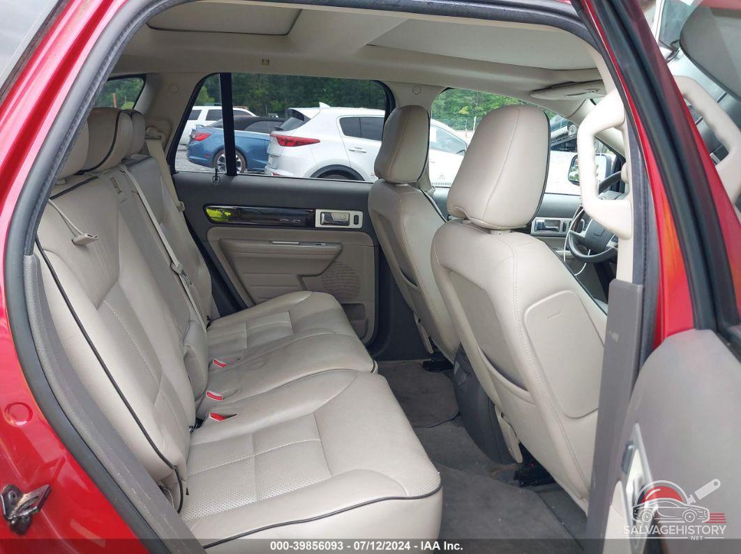 2LMDJ6JC0ABJ02683 2010 LINCOLN MKX photo no. 8