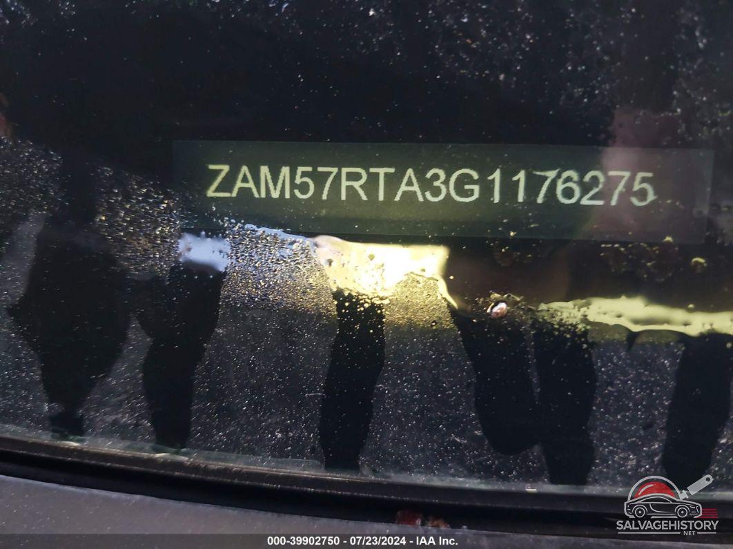 ZAM57RTA3G1176275 2016 MASERATI GHIBLI photo no. 9