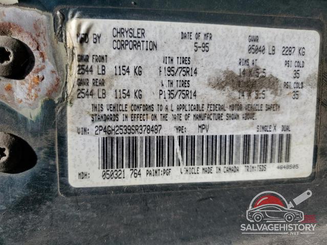 2P4GH2539SR378487 1995 PLYMOUTH All Models photo no. 14