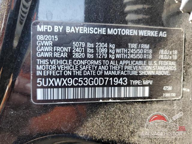 5UXWX9C53G0D71943 2016 BMW X3 photo no. 13