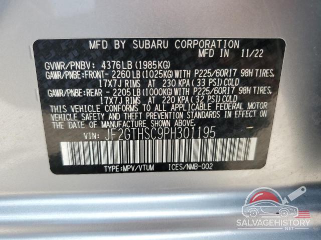 JF2GTHSC9PH301195 2023 SUBARU CROSSTREK photo no. 13