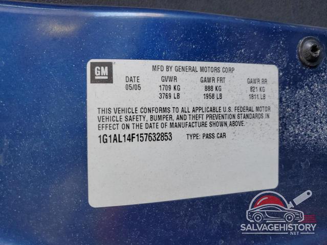 1G1AL14F157632853 2005 CHEVROLET ALL Models photo no. 13