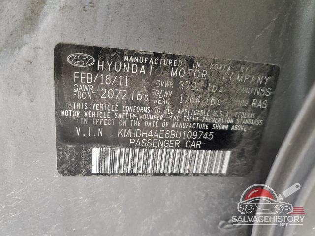 KMHDH4AE8BU109745 2011 HYUNDAI ELANTRA photo no. 12
