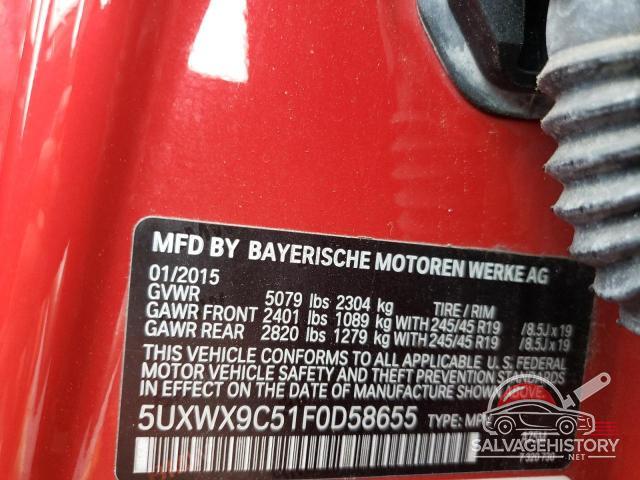 5UXWX9C51F0D58655 2015 BMW X3 photo no. 13