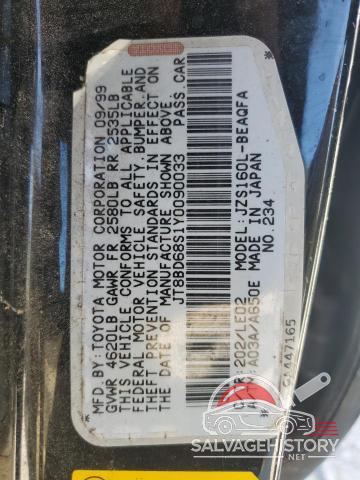 JT8BD68S1Y0090033 2000 LEXUS GS300 photo no. 12