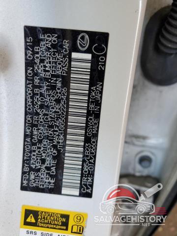 JTHBK1GG5G2225426 2016 LEXUS ES350 photo no. 12
