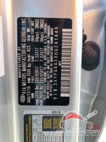 5XYPG4A33HG241440 2017 KIA SORENTO photo no. 13