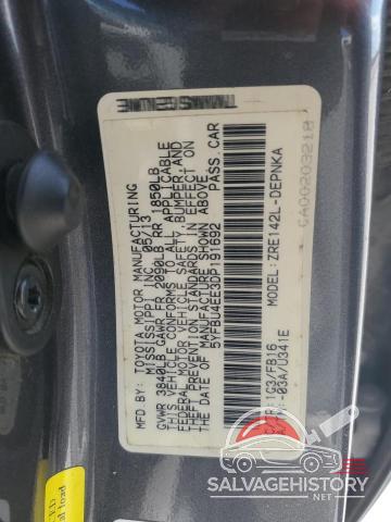 5YFBU4EE3DP191692 2013 TOYOTA COROLLA photo no. 12
