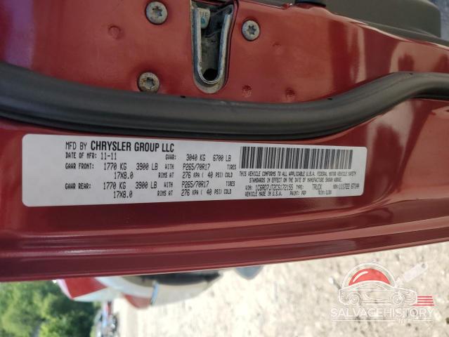 1C6RD7JT2CS172155 2012 DODGE RAM 1500 photo no. 12