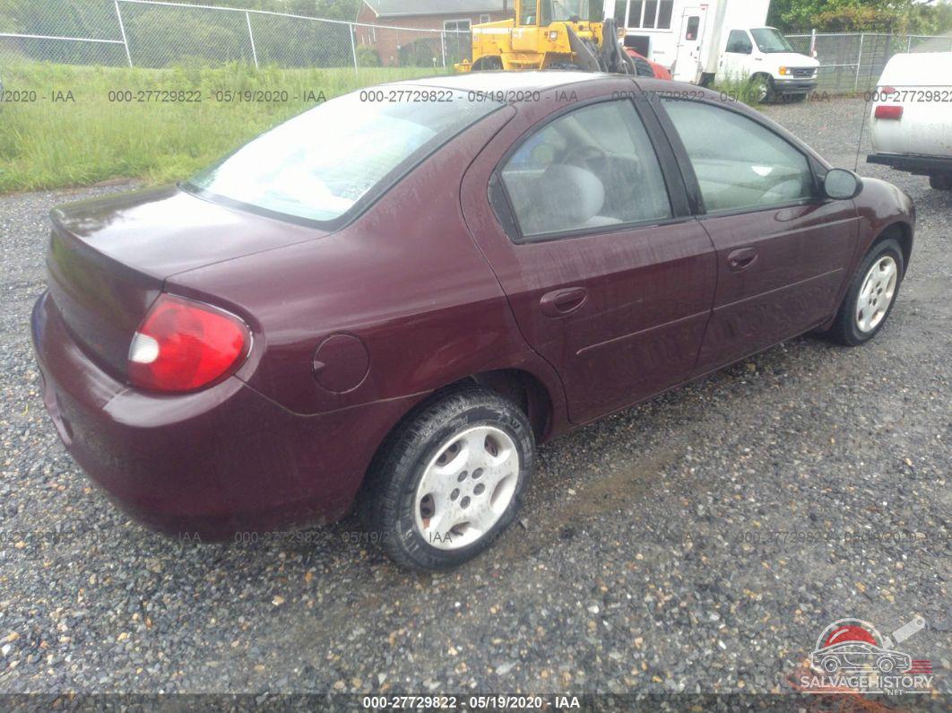 1B3ES46C7YD845085 2000 DODGE NEON photo no. 4