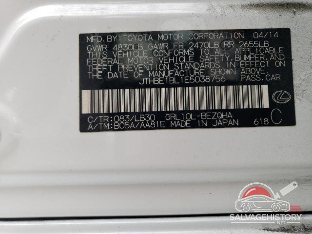 JTHBE1BL1E5038756 2014 LEXUS GS350 photo no. 12