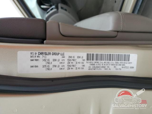 1C4RJEAGXCC105502 2012 JEEP GRAND CHER photo no. 13