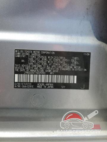 JTMZD33V776029393 2007 TOYOTA RAV4 photo no. 13