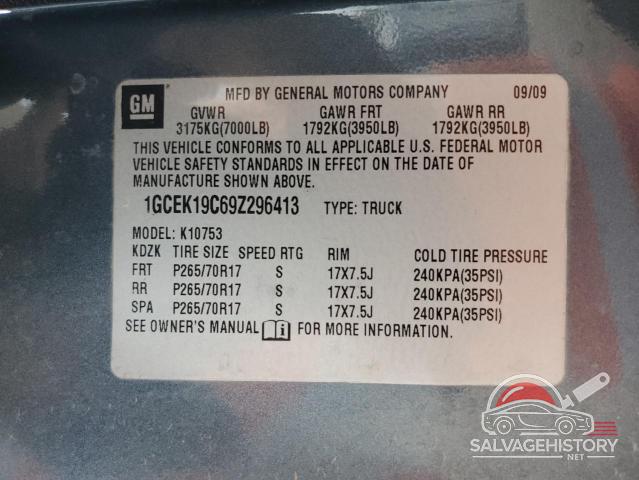 1GCEK19C69Z296413 2009 CHEVROLET ALL Models photo no. 12