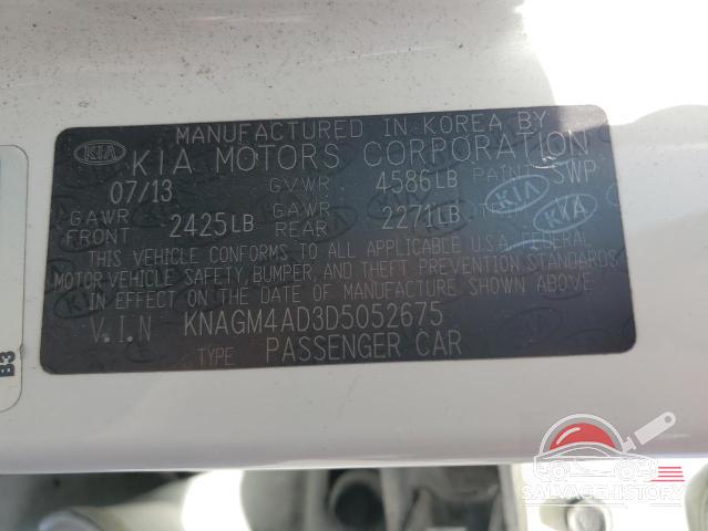 KNAGM4AD3D5052675 2013 KIA OPTIMA photo no. 12