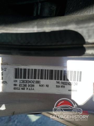 1C3BCBEB4CN218881 2012 CHRYSLER 200 photo no. 12