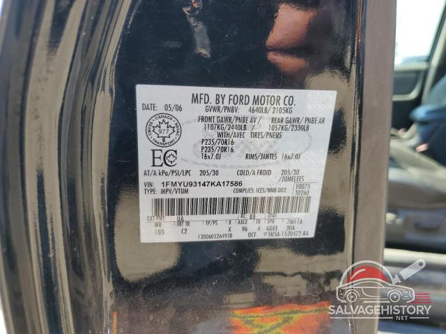 1FMYU93147KA17586 2007 FORD ESCAPE photo no. 13