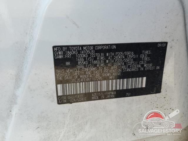 JTLZE4FE4A1107295 2010 TOYOTA SCION photo no. 12