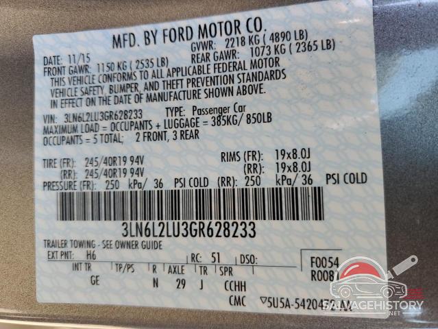 3LN6L2LU3GR628233 2016 04 MKZ photo no. 12