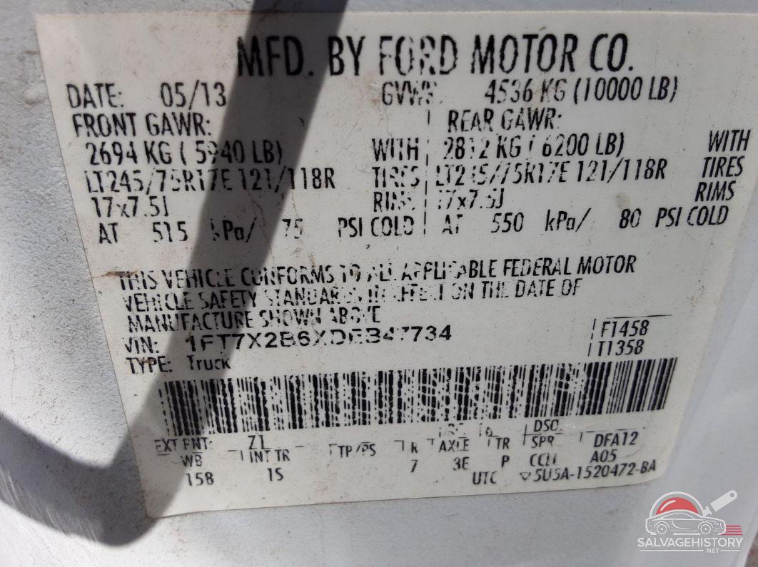 1FT7X2B6XDEB47734 2013 FORD F-250 photo no. 4