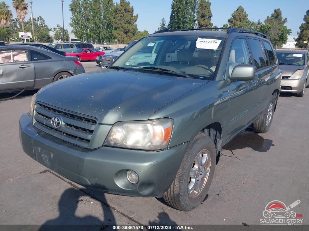JTEEP21A150124382 2005 TOYOTA HIGHLANDER photo no. 6