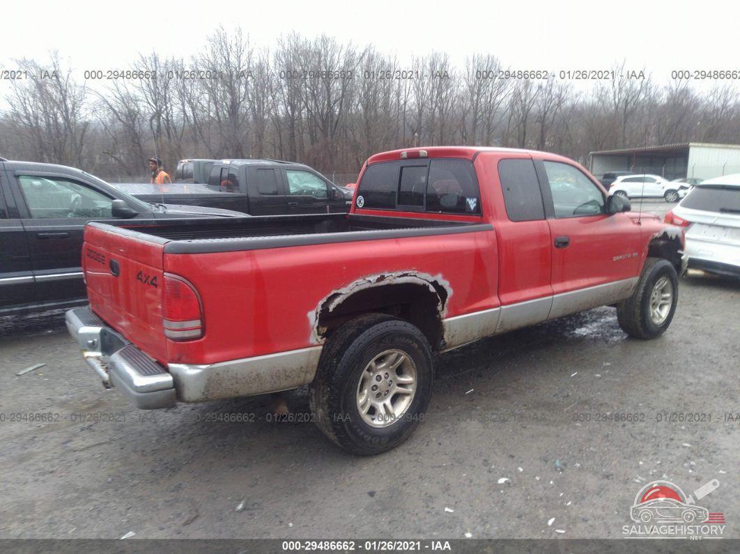 1B7GG22X21S207141 2001 DODGE DAKOTA photo no. 4