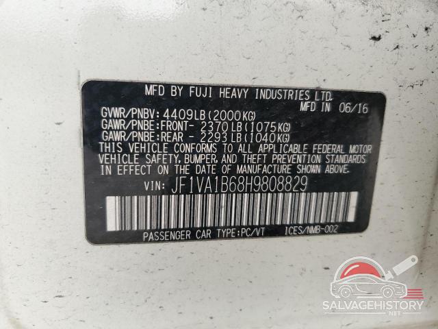JF1VA1B68H9808829 2017 SUBARU WRX photo no. 13