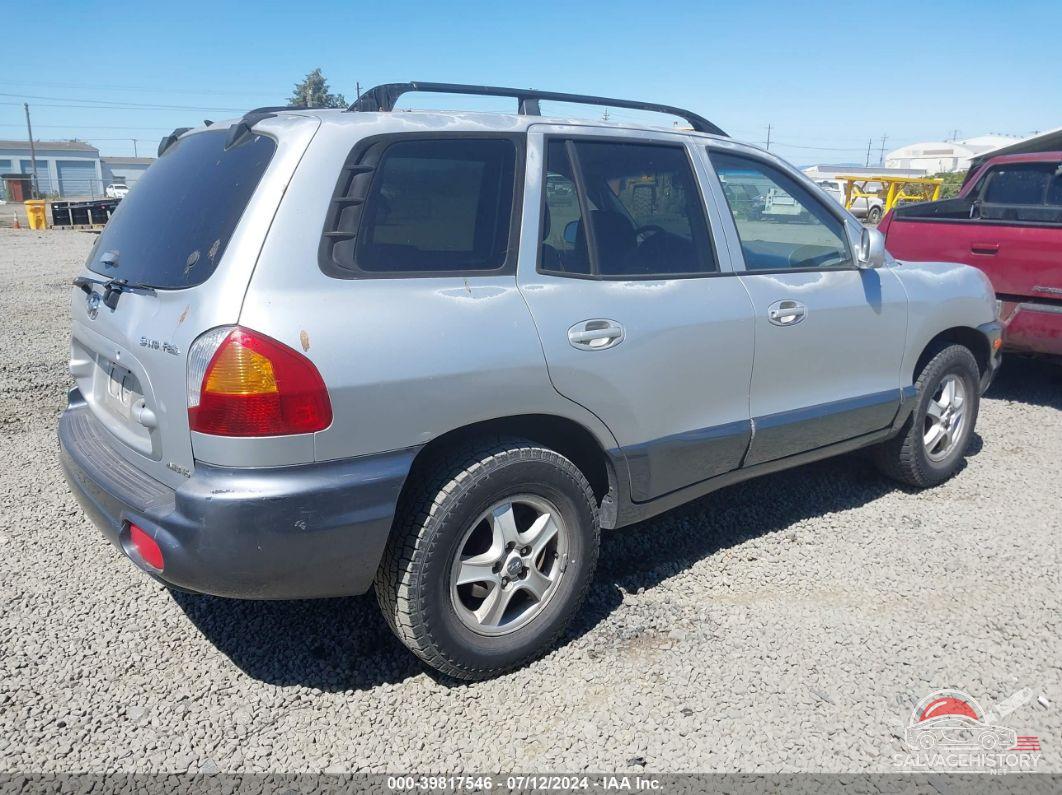 KM8SC73D02U139933 2002 HYUNDAI SANTA FE photo no. 4