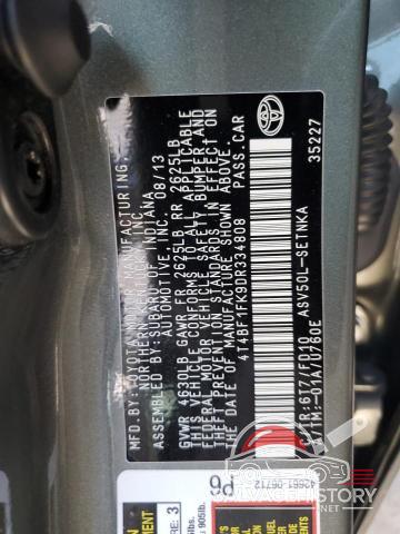 4T4BF1FK9DR334808 2013 TOYOTA CAMRY photo no. 12