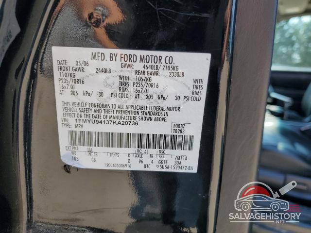 1FMYU94137KA20736 2007 FORD ESCAPE photo no. 13
