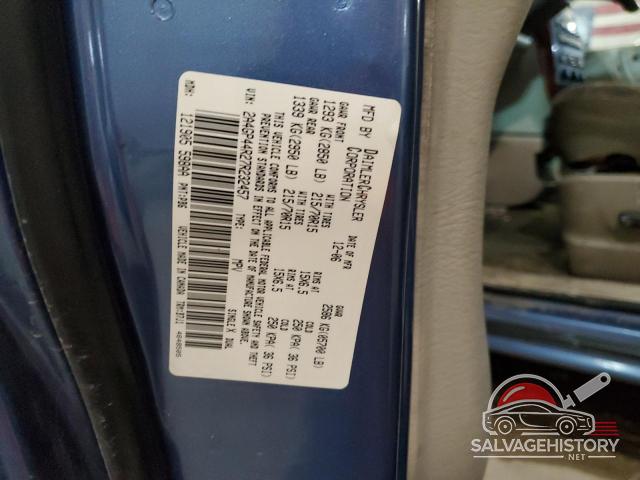 2A4GP44R27R232457 2007 CHRYSLER MINIVAN photo no. 13