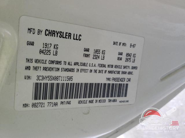 3C3HY55X08T111505 2008 CHRYSLER PT CRUISER photo no. 13